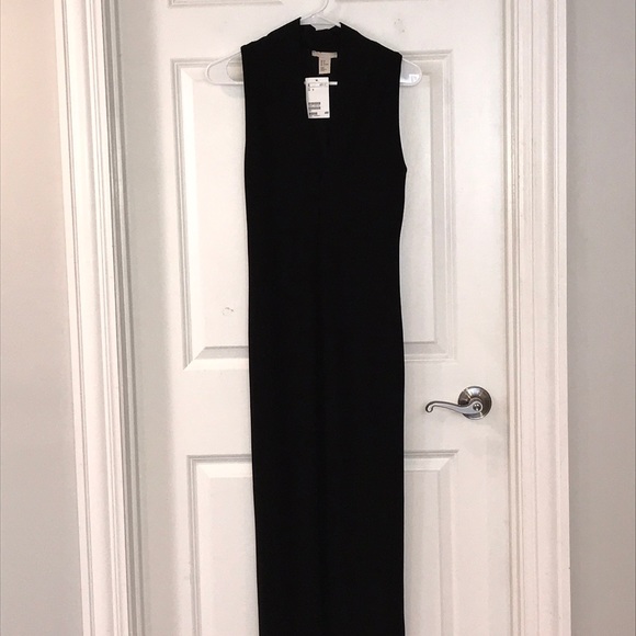 H&M bodycon v-neck midi dress - Picture 2 of 7